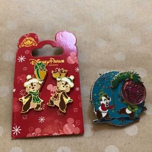 3 Chip and Dale Disney Pins